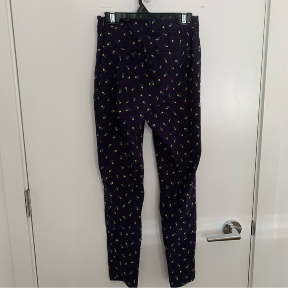 F21 Floral Navy Blue Trousers - Picture 4 of 7